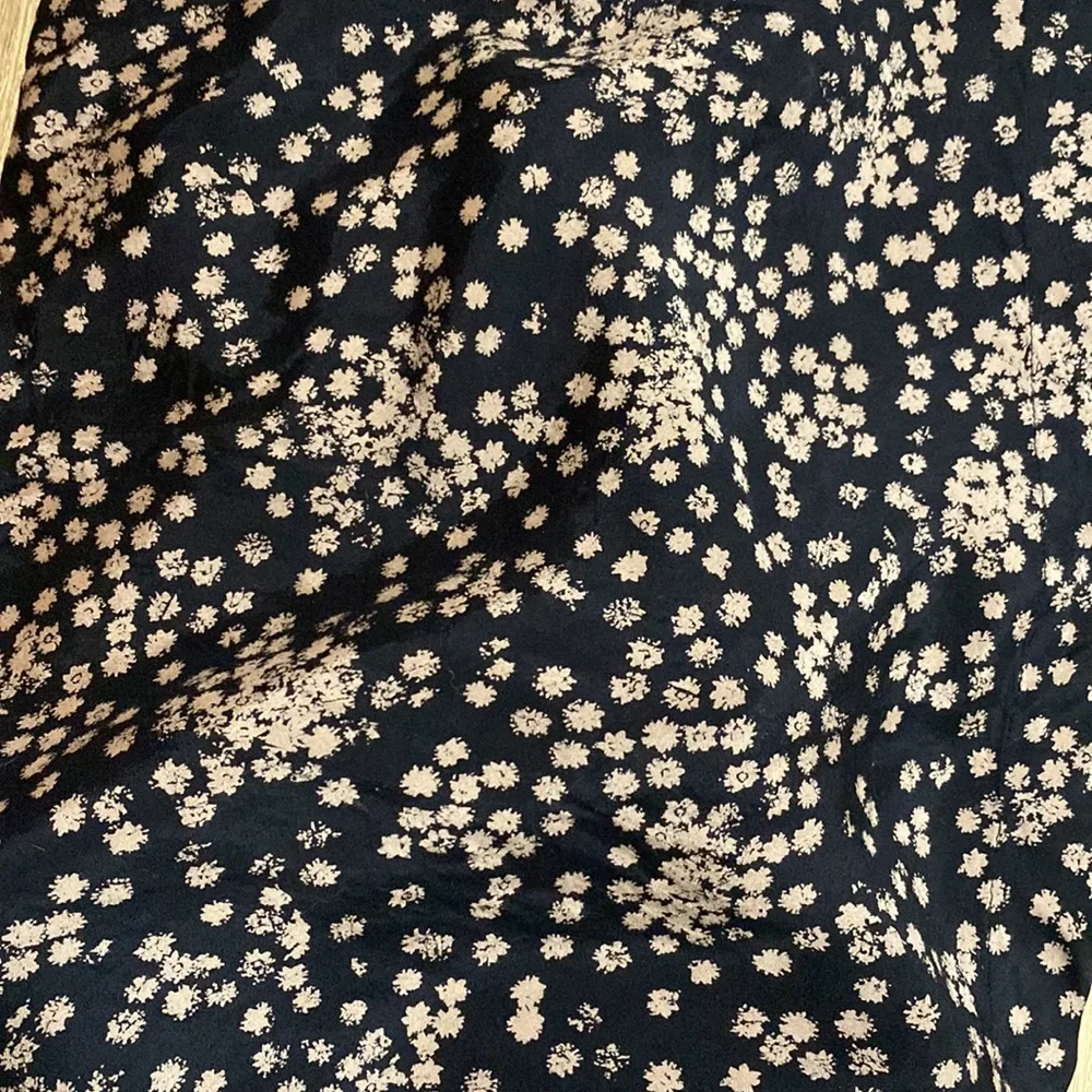The Masai Clothing Company floral dress asymmetrical tie neckline - Picture 7 of 7